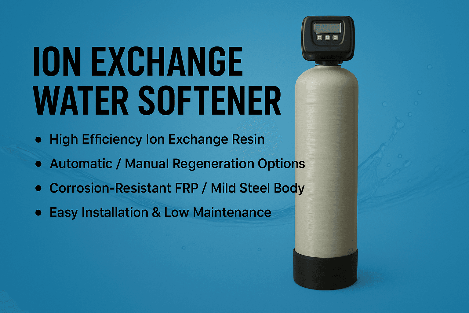 Ion Exchange Water Softener